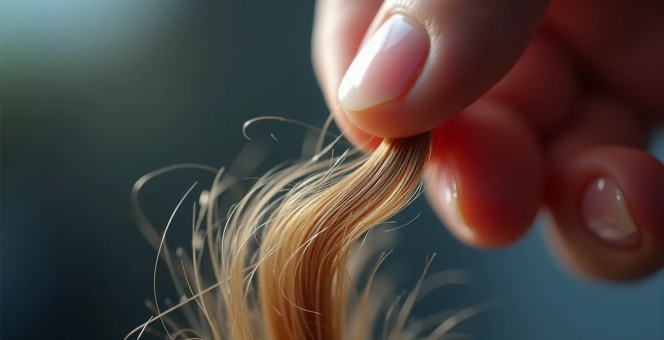 Analyse professionnelle de la texture capillaire en gros plan